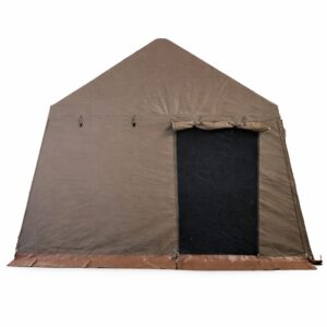 3.2m x 3.2m Army Dining Shelter Heavy Duty Canvas Gazebo Tent with Shadenet