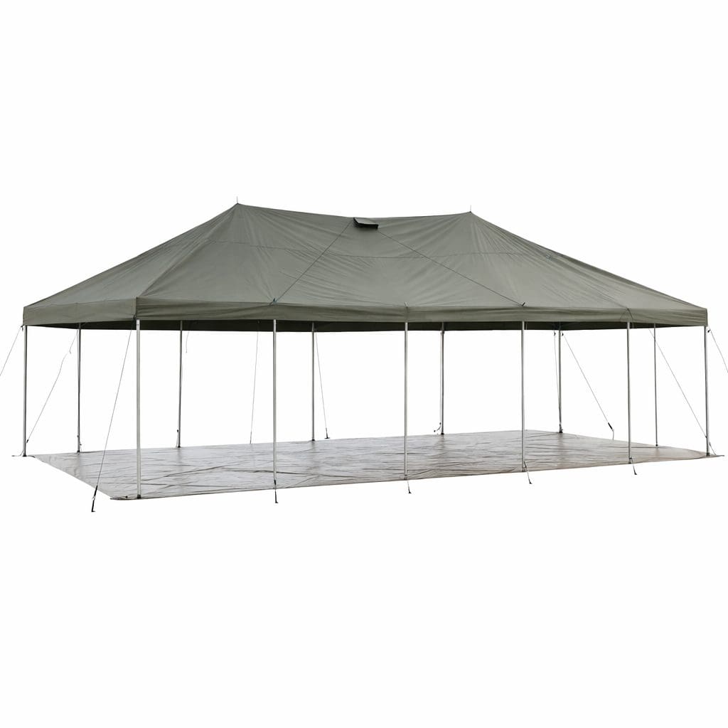 5m x 10m Army Canvas Tent Heavy Duty Ripstop Waterproof 20-25 Person - Image 8