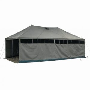 5m x 5m Army Canvas Tent Heavy Duty Ripstop Waterproof 10-12 Person