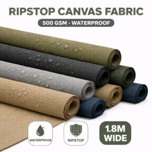 Ripstop Canvas Fabric 500 GSM Waterproof Heavy Duty South Africa 1.8m Wide